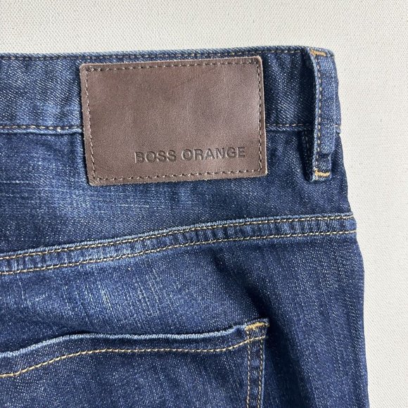 Hugo Boss Orange 24 Barcelona Today Denim Jeans Mens Size W38 L29 Dark Wash Blue - Picture 6 of 11